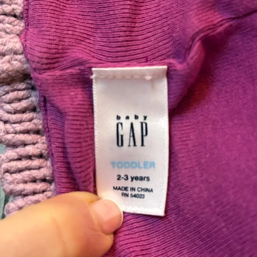 Baby GAP Knit Striped Lined Beanie Pink Toddler 2-3 years